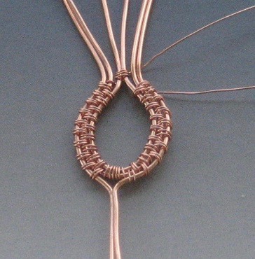 Dianna Biehl Mooses's Cabochon Woven Wire Pendant  - , Wire Weaving, Wire Wrapping, Wrapping, Wire Wrapping Jewelry, Weaving, Wire Weaving, Weaving Wire, 